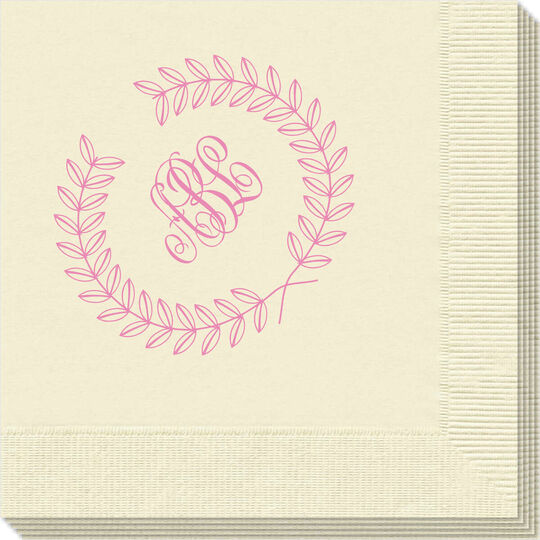 Renaissance Wreath with Monogram Napkins